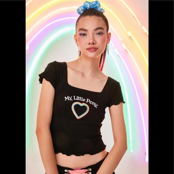 DOLLS KILL X MY LITTLE PONY All My Love BABY TEE! - Picture 1 of 5